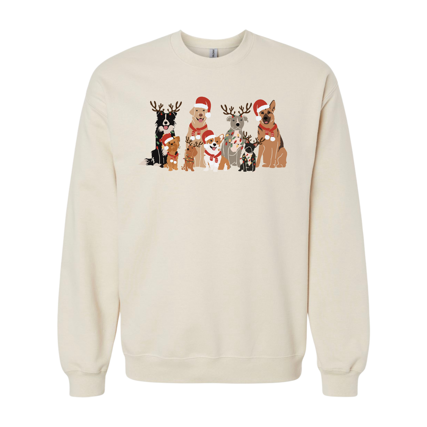 doggy christmas sweatshirt