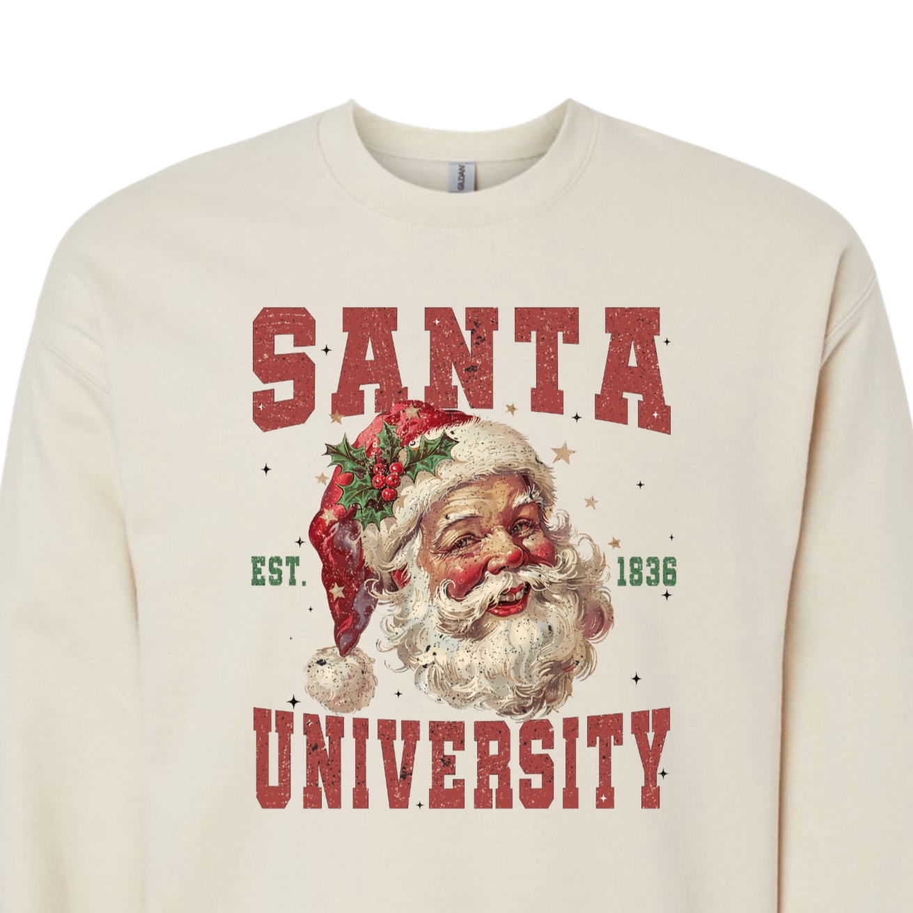 vintage santa university sweatshirt