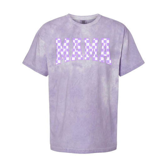 purple mama varsity tee