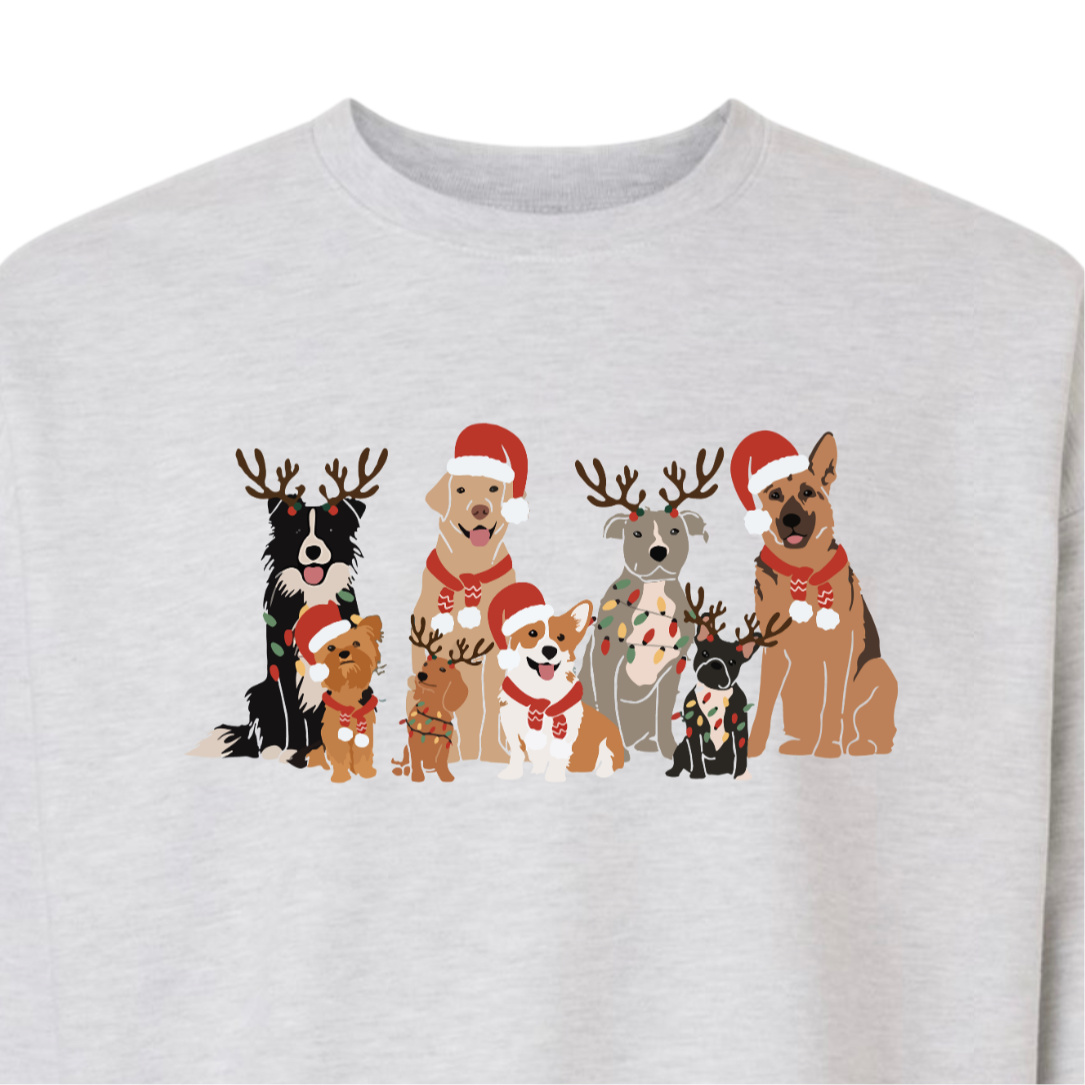 doggy christmas sweatshirt