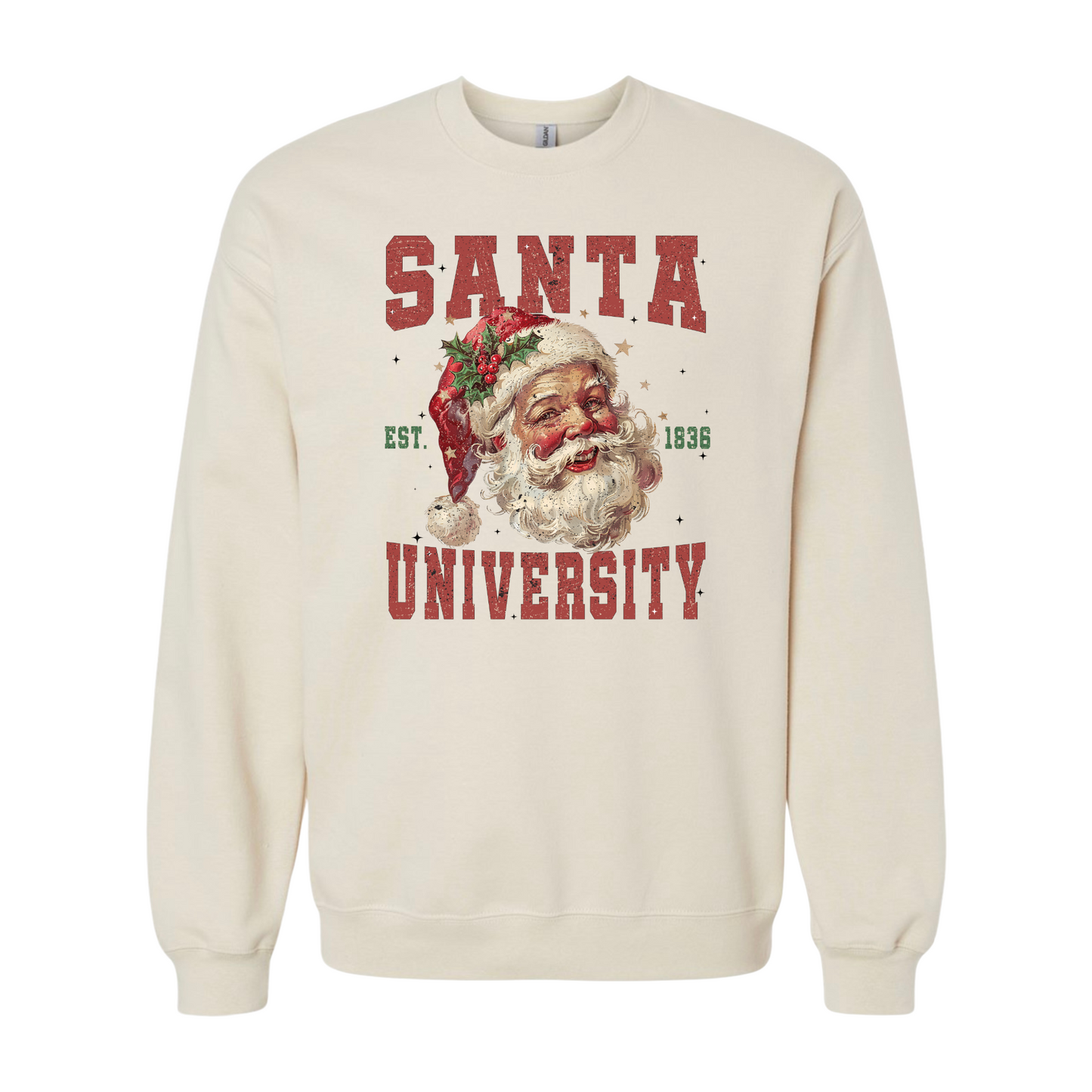 vintage santa university sweatshirt