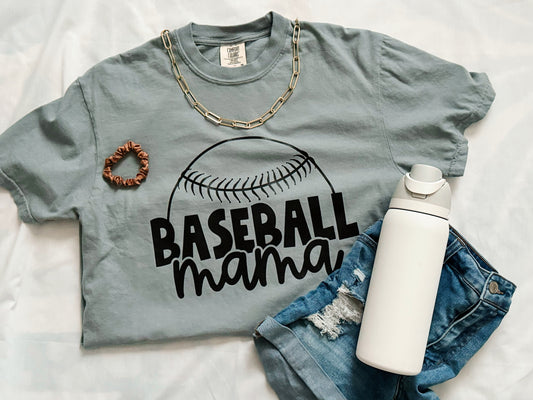 baseball mama tee